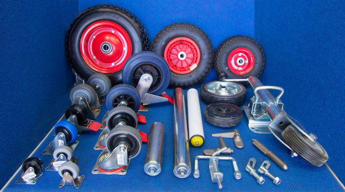 Range of wheels and castors for sale at Gippsland Bearing Supplies